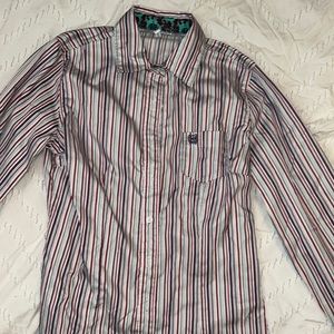 Cinch Rodeo Shirt Size: Small Colors: purple, pink, teal stripes
